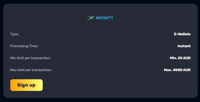 MiFinity Payment Method