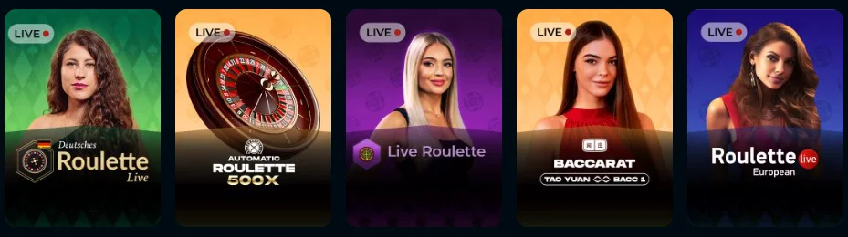 Rocket Play Games with Live Dealers 